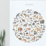100 Animals A2 Print, thumbnail 2 of 5