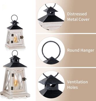 Small And Large Candle Holder Decorative Lantern, 4 of 9