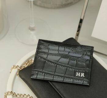 Personalised Leather Card Holder, 2 of 7