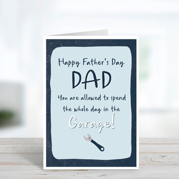 Garage Father's Day Card, 2 of 4
