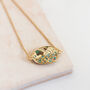Gold Plated Turquoise Pendant And Ring Set, thumbnail 4 of 10