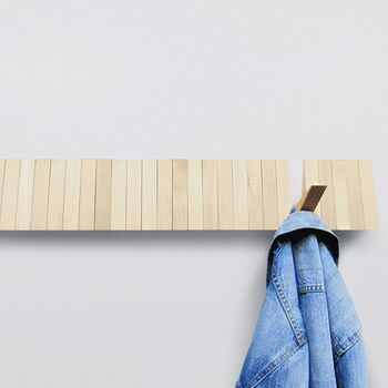 Modular Wooden Coat Rack And Hooks, 5 of 5