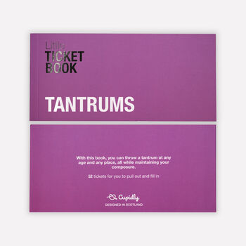 Little Ticket Book Of Tantrums | Playful Emotional Expression Cards, 5 of 7