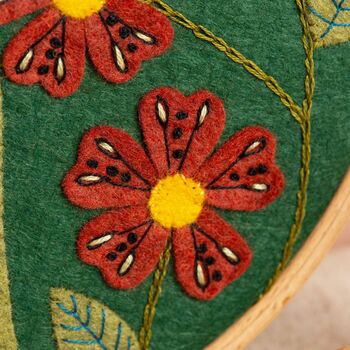 Botanical Felt Appliqué Hoop Kit, 5 of 5