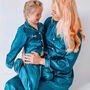 Mum And Child Emerald Personalised Silky Pj, thumbnail 2 of 6