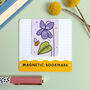 February Magnetic Birth Flower Bookmark Violet, thumbnail 1 of 7
