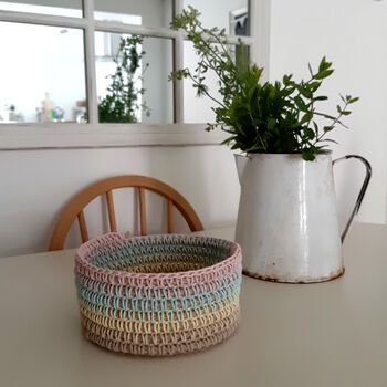 Rainbow Rope Coil Basket, 3 of 5