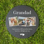 Personalised Photo Memorial Slate Circular Grave Marker, thumbnail 1 of 7