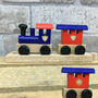Multi Coloured Wooden Name Train, thumbnail 4 of 8