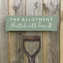 The Allotment Handcrafted Wooden Sign, thumbnail 3 of 4