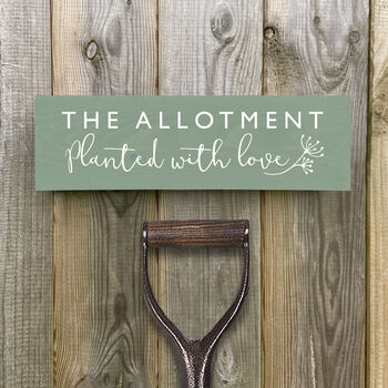 The Allotment Handcrafted Wooden Sign, 3 of 4