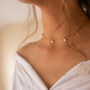 Dainty 18 K Gold Plated Disc Coin Choker Necklace, thumbnail 3 of 8
