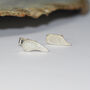 'Better Together' Sterling Silver Heart Stud Earrings, thumbnail 4 of 7