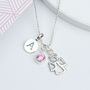 Girl's Sterling Silver Guardian Angel Necklace, thumbnail 3 of 8