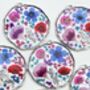 Statement Earrings With Colourful Flowers In Silver, thumbnail 6 of 12