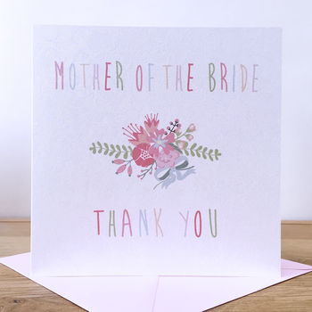 Mother Of The Bride Thank You Card, 2 of 3