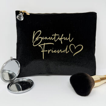 Velvet 'Beautiful Friend' Make Up Bag, 11 of 12