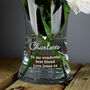 Personalised Love Heart Glass Vase, thumbnail 3 of 5