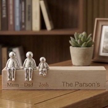 Personalised Our Family Ornament With Choice Of Figures, 9 of 11