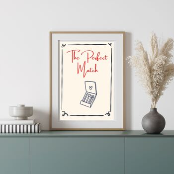 A4 Script Print, The Perfect Match, 4 of 5