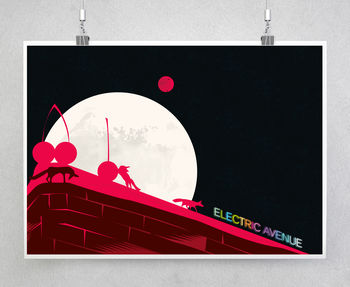 London Art Print Featuring Electric Avenue Brixton, 3 of 4