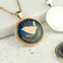 Personalised 70th Or 80th Birthday Enamelled Farthing Necklace, thumbnail 5 of 7