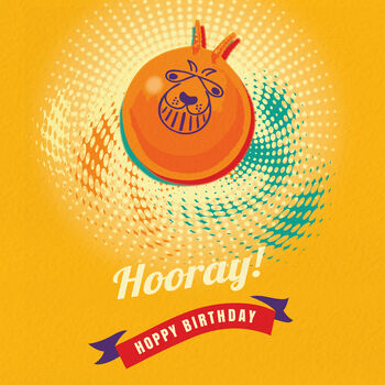 Funny Birthday Card ‘Hoppy Birthday’, 2 of 4