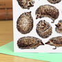 Hedgehogs Watercolour Blank Greeting Card, thumbnail 7 of 8