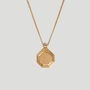 Octagon Gold Coin Necklace In 18 K Gold Plated Sterling Silver, thumbnail 1 of 7