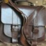 Brown Leather Satchel, thumbnail 3 of 7