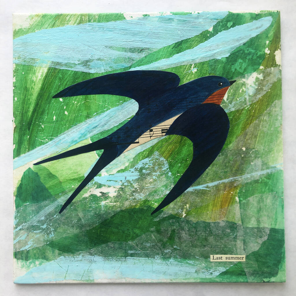 Original Painting Of A Summer Swallow By Jane Wilson ...