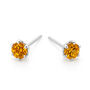 Sterling Silver November Birthstone Micro Stud Earrings – 3mm, thumbnail 2 of 5