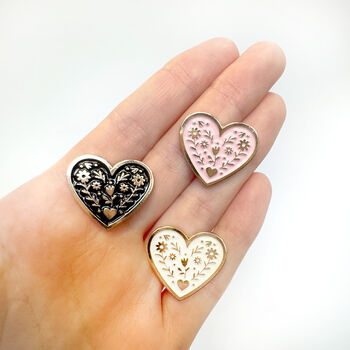 Two Hearts Pin Badge Gift, 7 of 11