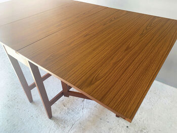 1970’s Mid Century Drop Leaf Dining Table By Schrieber, 4 of 12