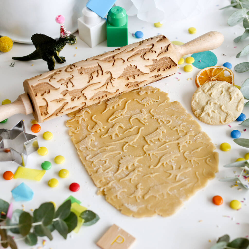 Dinosaurs One Embossing Rolling Pin, 1 of 4