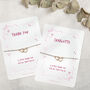 Thank You Gift Bracelet Pink Bow Small Gift, thumbnail 8 of 9