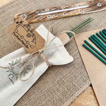 Warm Resin Hand Dipped Incense Sticks Spiced Wood Eco, 2 of 9