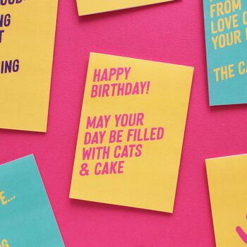 Cats And Cake Birthday Card, 2 of 4