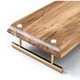 Wooden Serving Tray With Metal Handles, thumbnail 3 of 8