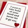 'Hold Your Hand' Anniversary Card, thumbnail 2 of 2