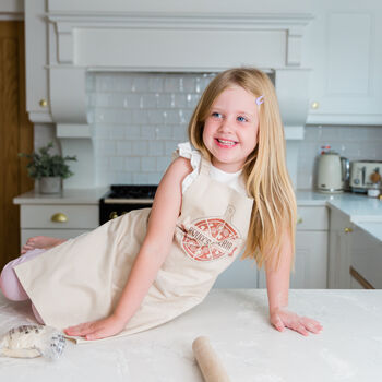 Personalised Adult And Child Matching Pizza Apron Set, 8 of 12