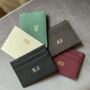 Personalised Gift Set | Genuine Leather iPhone Case And Card Holder | Brown And Burgundy, thumbnail 3 of 4