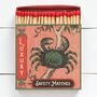 Vintage Inspired Crab Luxury Matches, thumbnail 1 of 2
