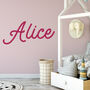 Personalised Script Name Wall Sticker, thumbnail 1 of 3