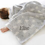 Personalised Baby's Polar Bear Grey And White Blanket, thumbnail 5 of 7