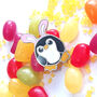 Pengbunny Enamel Penguin Pin Badge With Bunny Ears, thumbnail 6 of 12