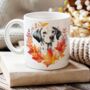 Personalised Dog Mug Dalmatian In An Autumn Wreath, thumbnail 1 of 2