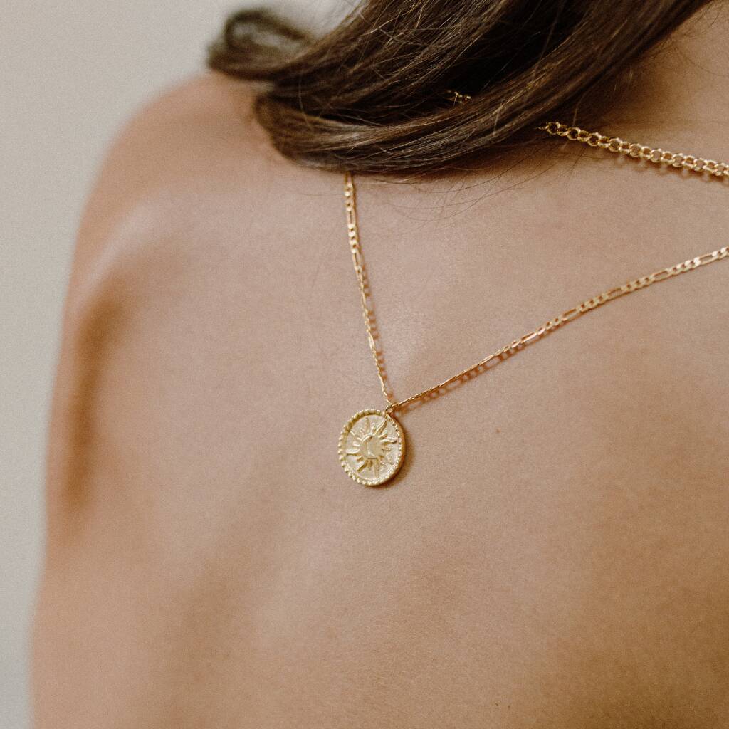 Sun And Moon Necklace By Mayari 