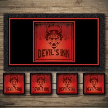 Devils Inn Personalised Home Pub Sign Man Cave Sign, 8 of 9