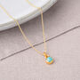 Gem Dot Turquoise December Birthstone Necklace, thumbnail 2 of 5